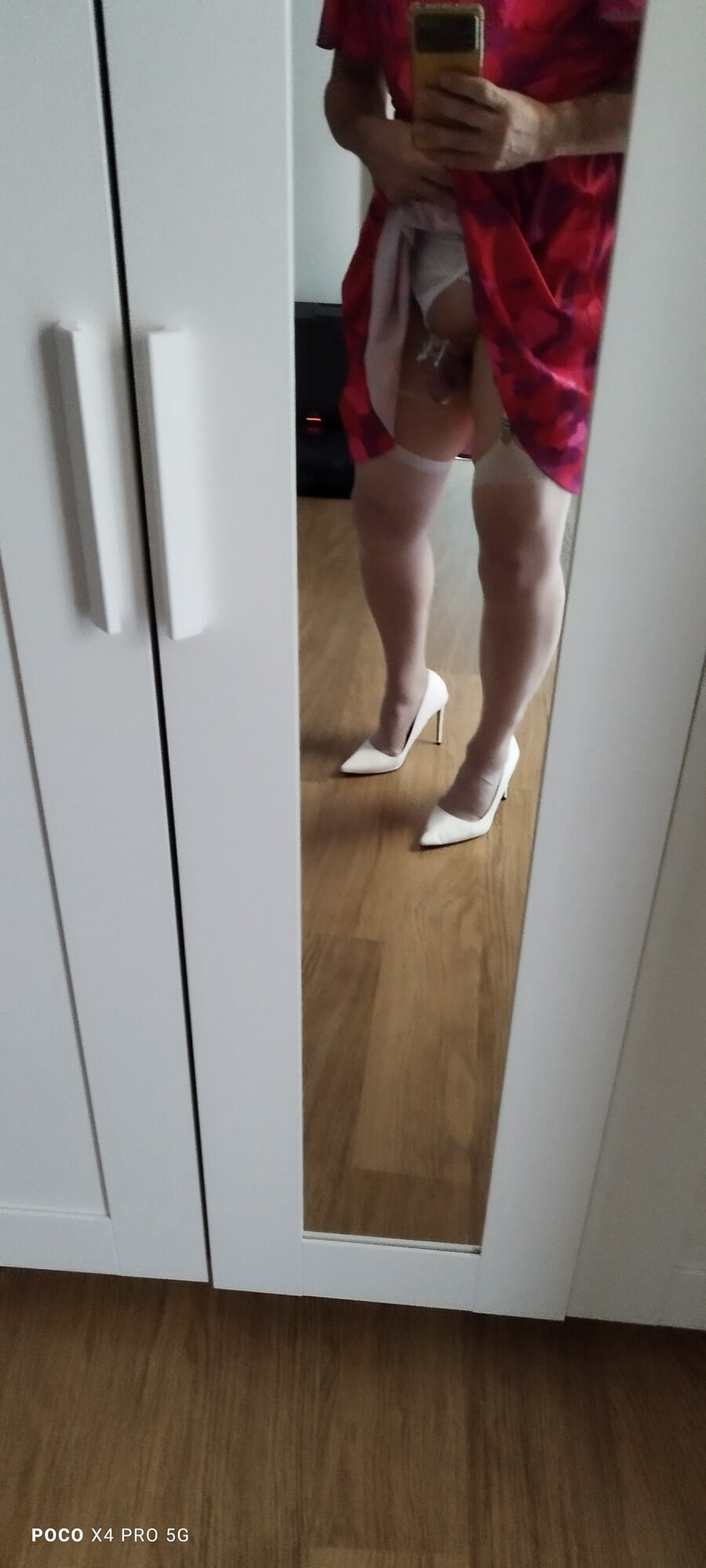 High heels and suspender belt