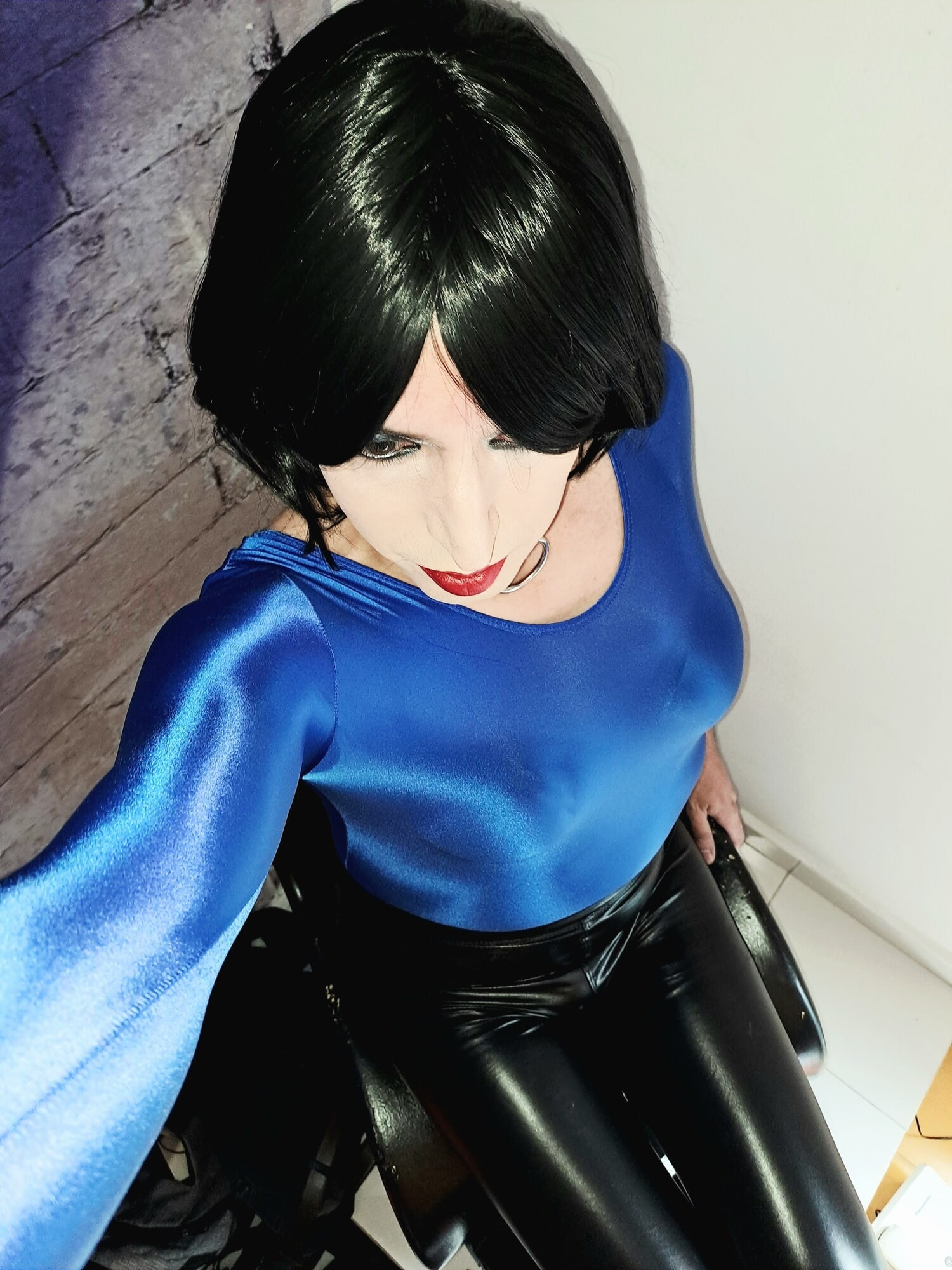 Blue body and black leggins #18