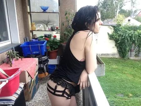 balcony tease         