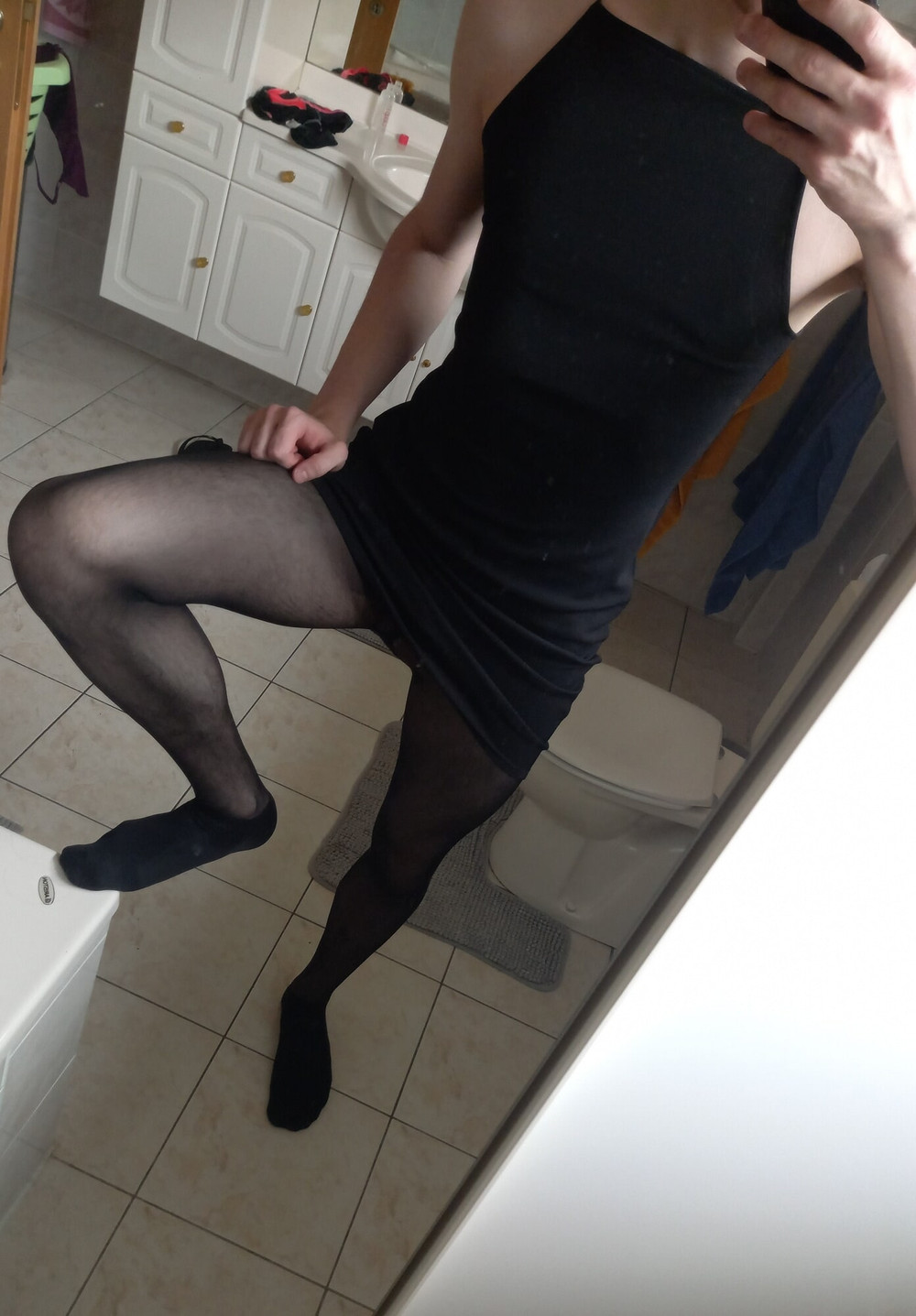 Teen Twink With Huge Cock Tries On Swimsuits, Stockings, ... #9