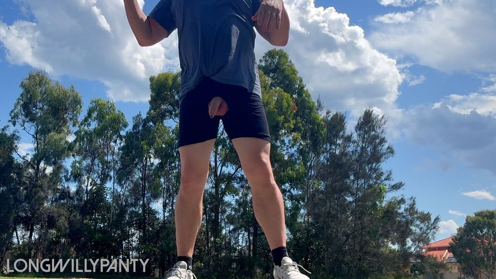 Straight guy playing outdoor basketball dick out in public #21