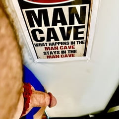 RAINFORESTMAN HARD AT WORK IN HIS MANCAVE.