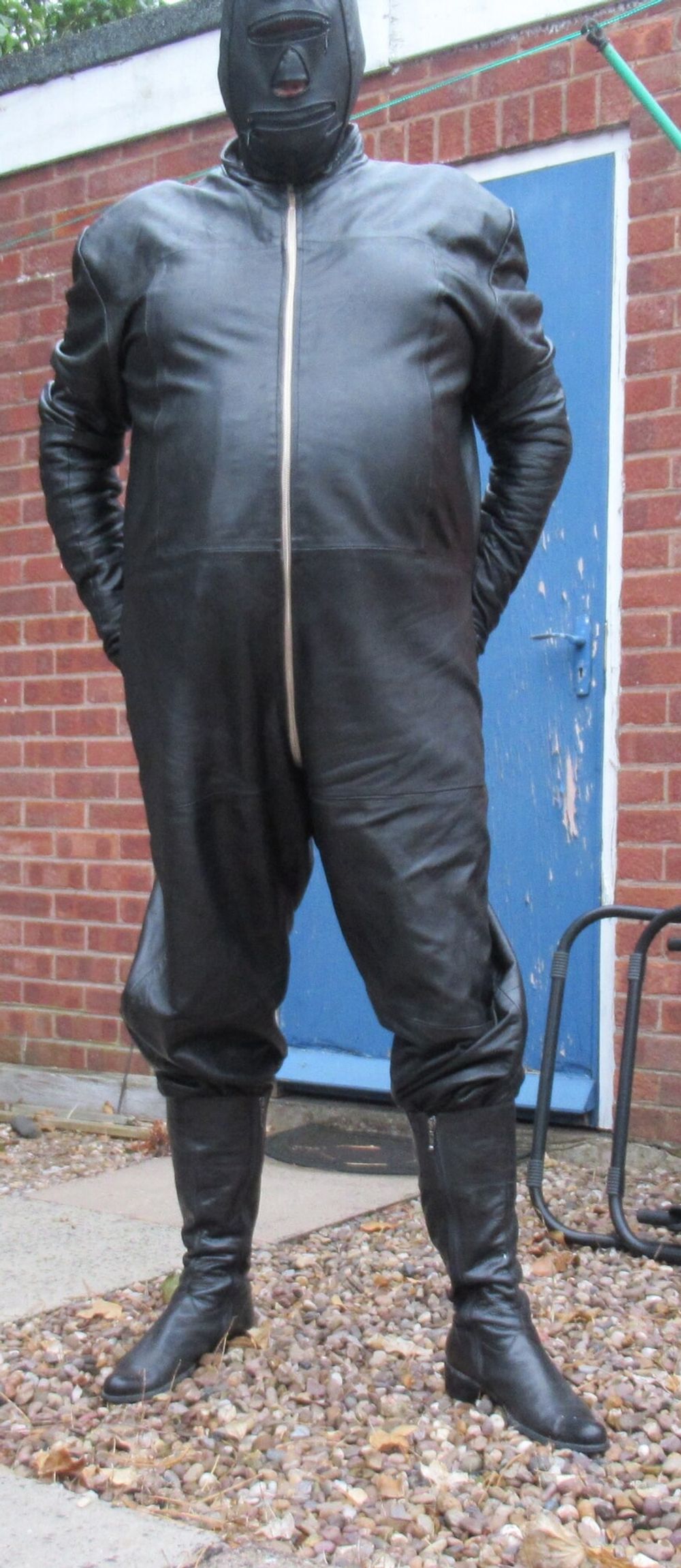 Full leather with hood #12