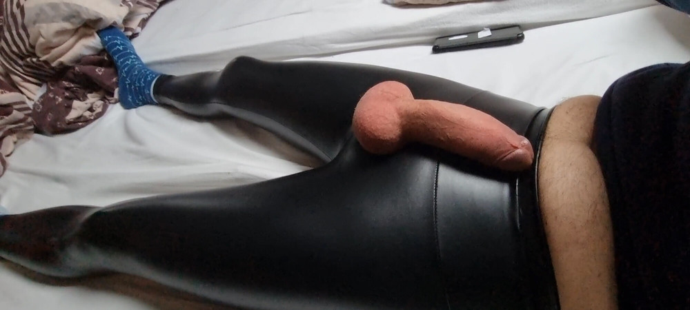 My big fat cock in latex! #10