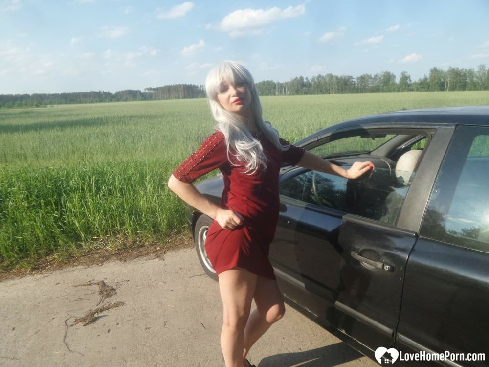 Beautiful blonde wants you in her car #54