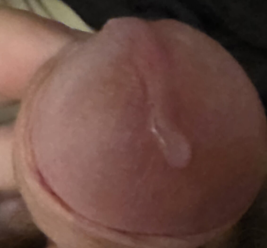 My cock wiht pre cum