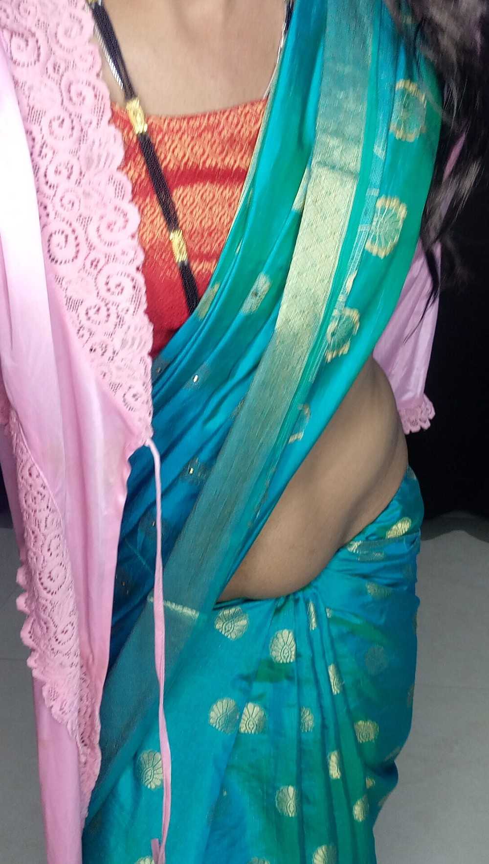 Indian stepmom sexy blou saree and peticot #41