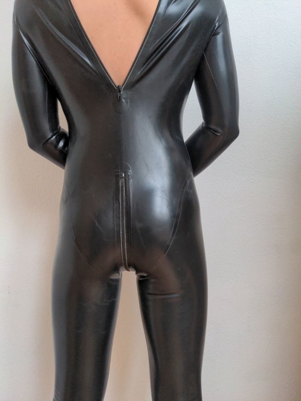 latex catsuit