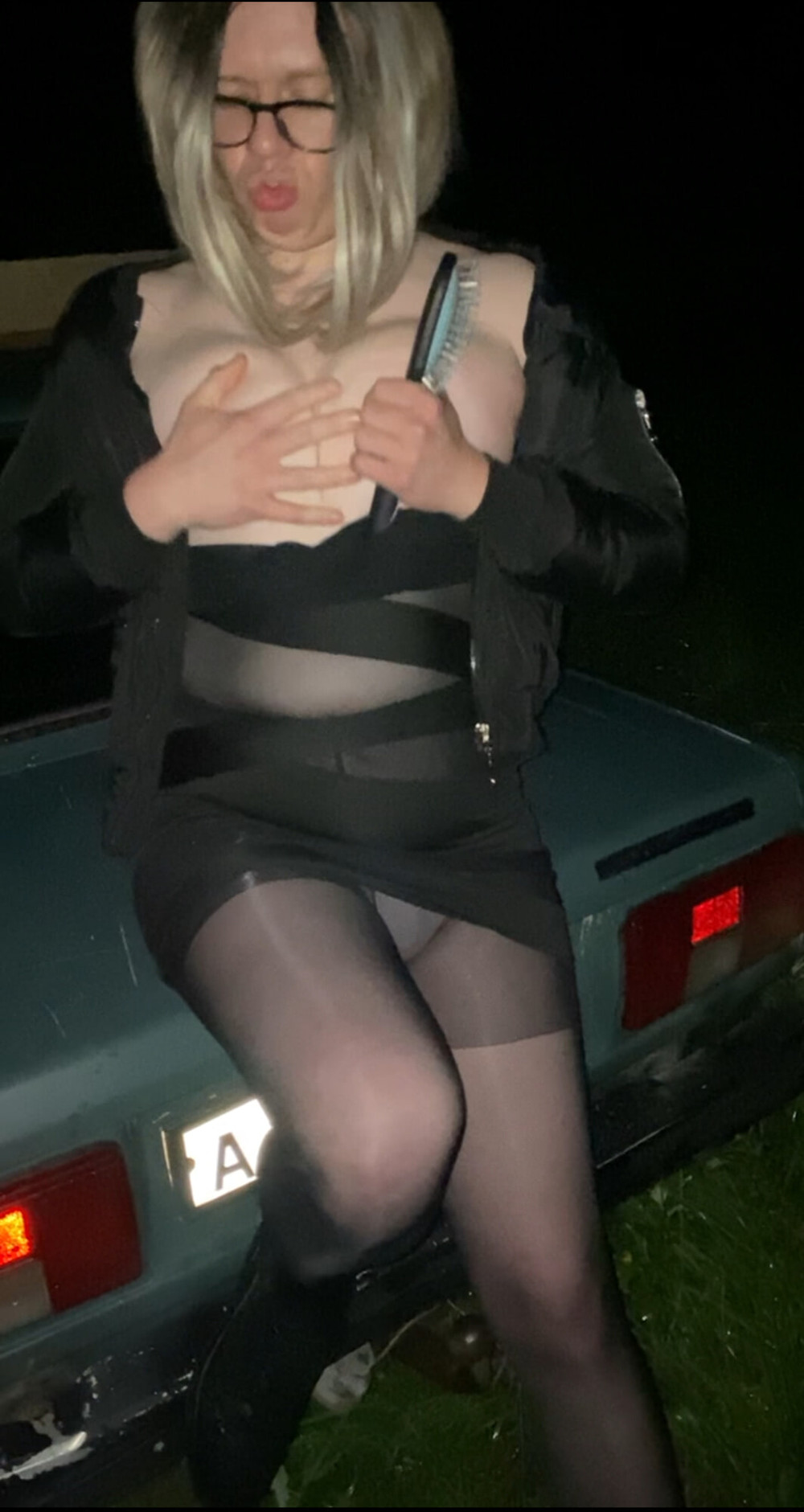 Night, car, trans whore. #4