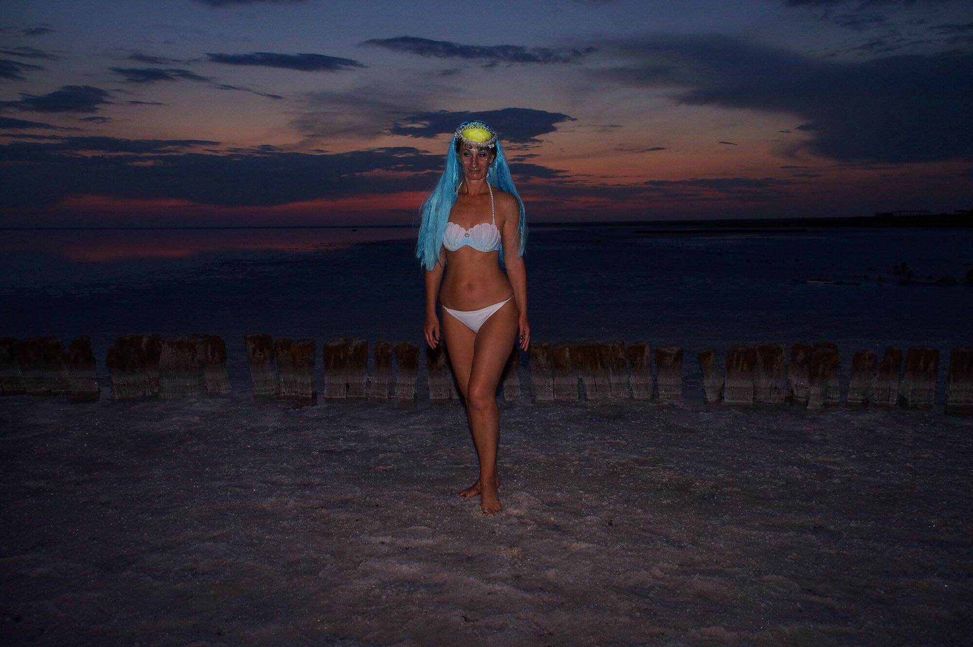 Bikini on Sunset Background #3