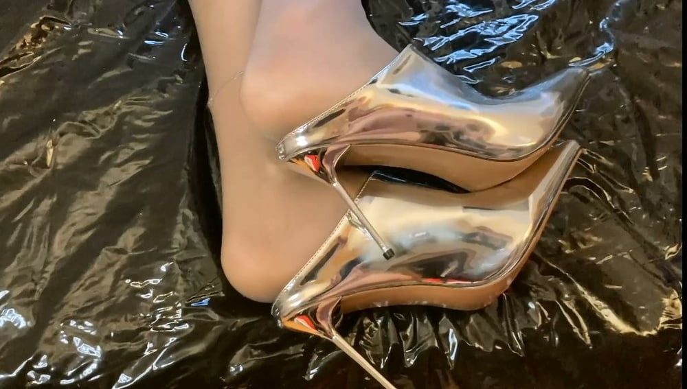 Silver Heels and Nylon Feet #7
