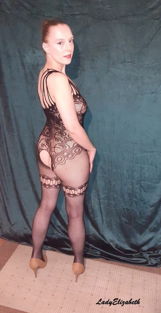 collection of photos in a bodystocking