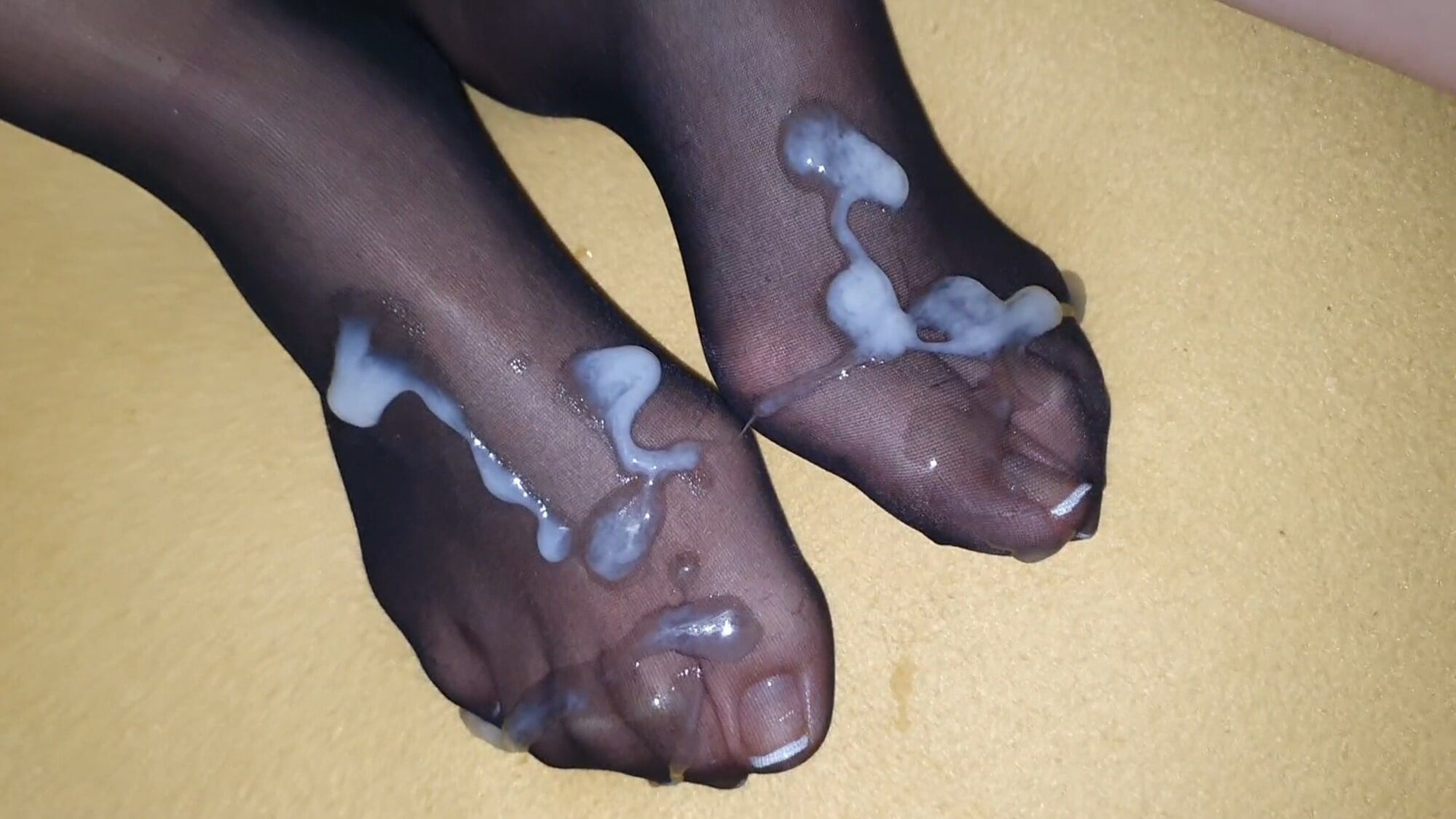 Semen on wife&#039;s feet all the time #22