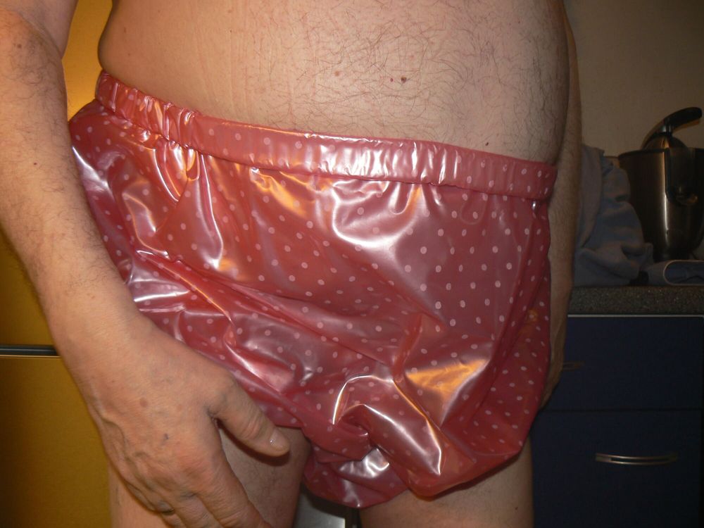 My little manhood in rubber panties #27