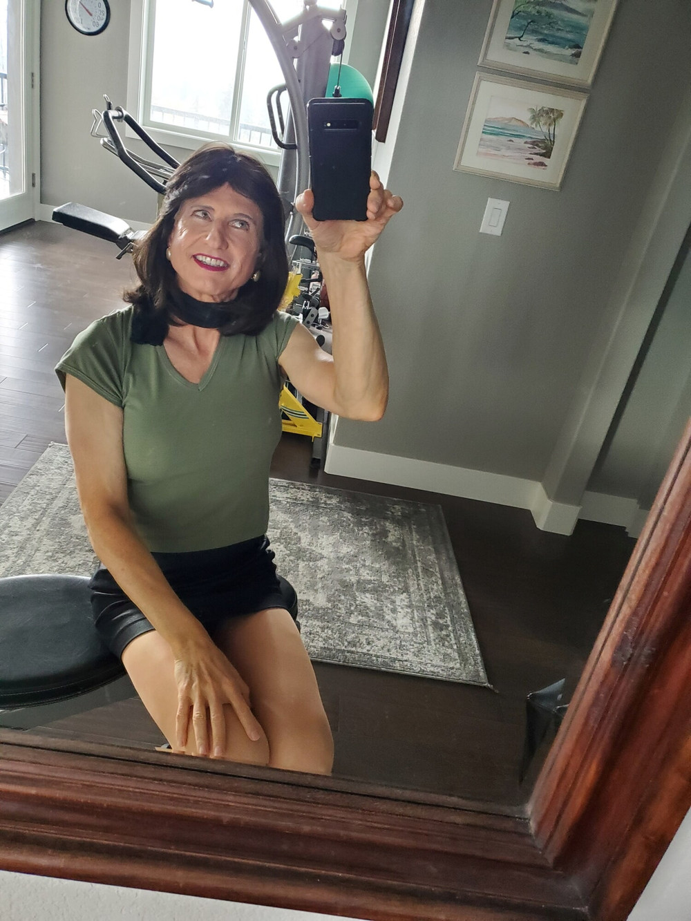 Black mini skirt #21