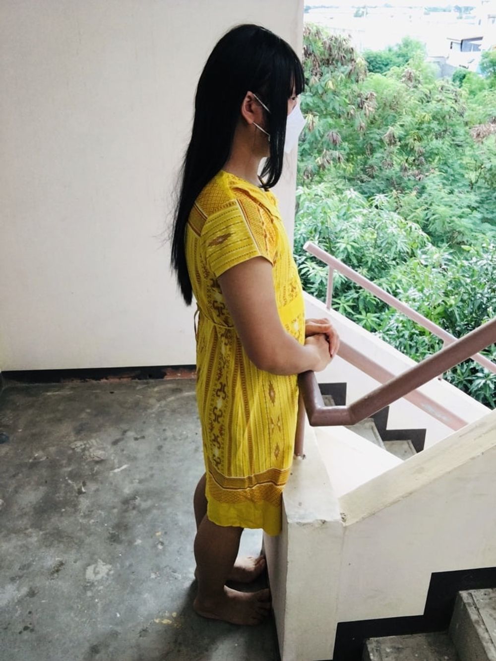 Dress Yellow Teen ladyboy #23