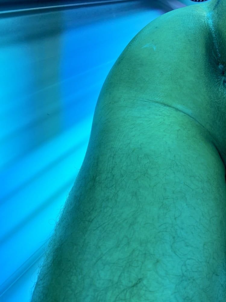 Being a horny slut in public tanning bed and at home today  #14