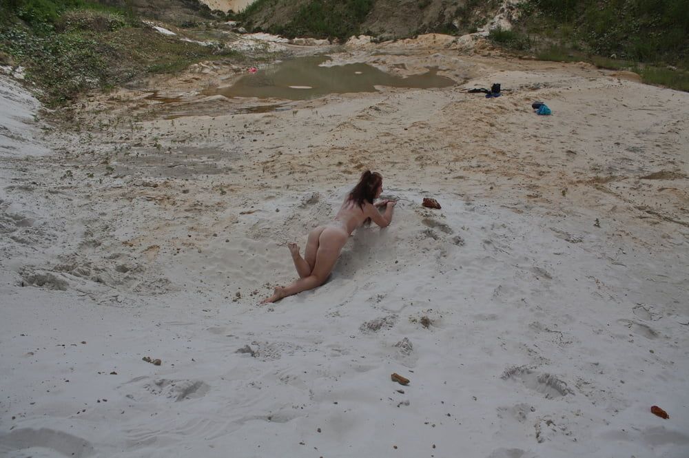 Naked on White Sand #42