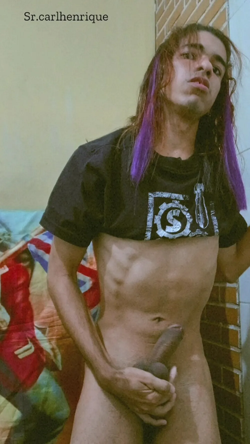 Novinho brasileiro sedutor gay pelado de calcinha sexy #3