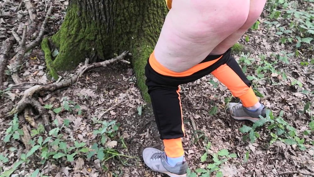 Ass Flogging in the woods