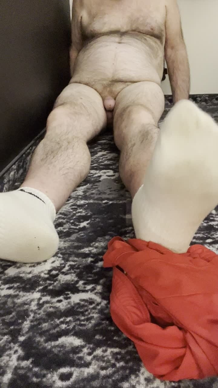 Coach Karl White Socks, Bare Feet Bare Balls 5835 #26
