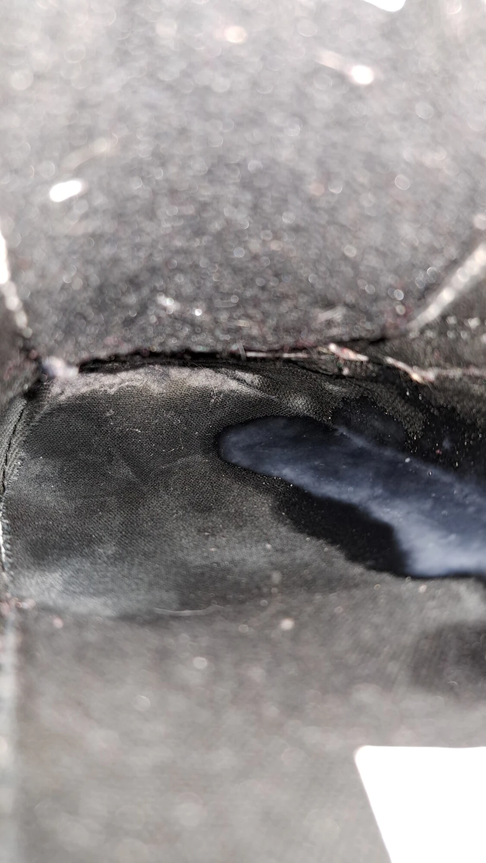 My girlfriends sweaty shoes filled with cum #3