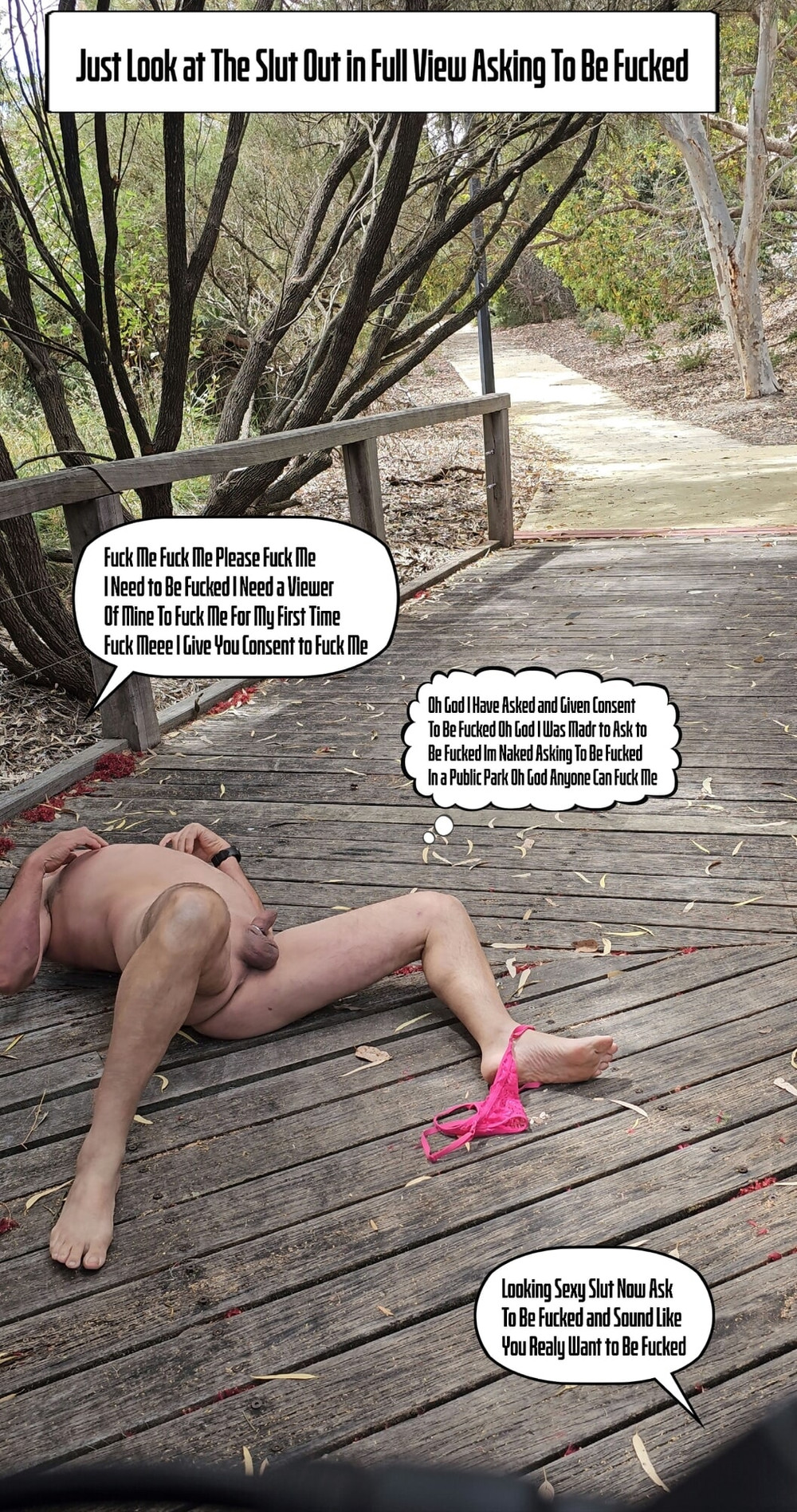 Blackmailed and Trained Outdoors  #9