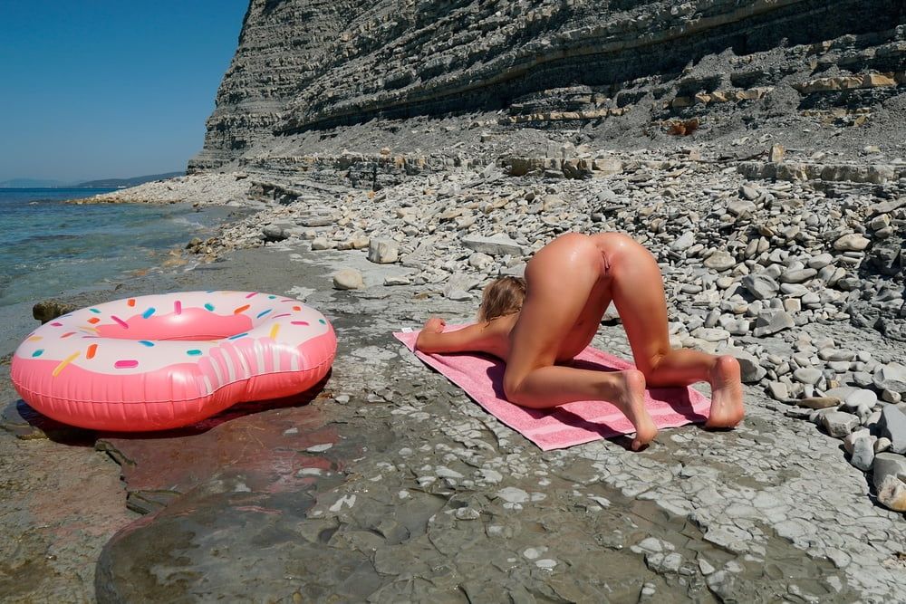  Kinky nudist girl in the public beach #35