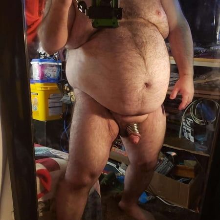 My new full naked n with my cock ring on my cock pic