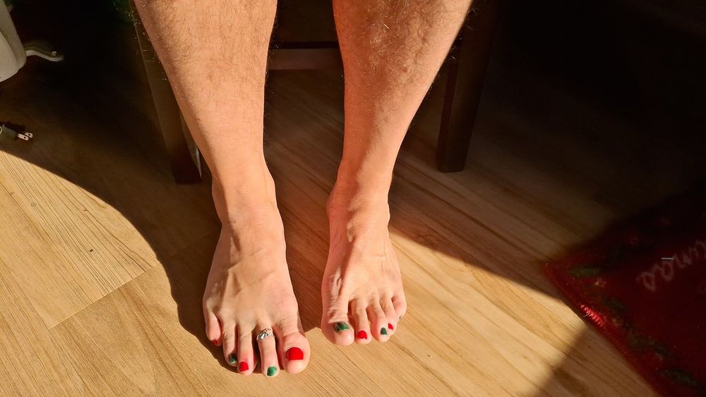 Do you like my cute pedicure feet? #16