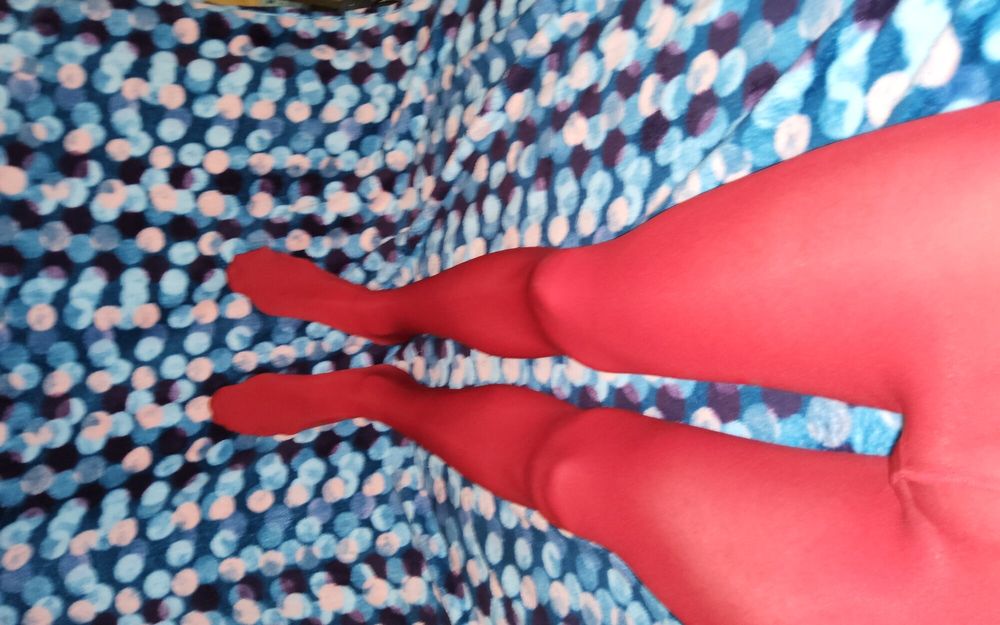 My New Red Pantyhose  #3