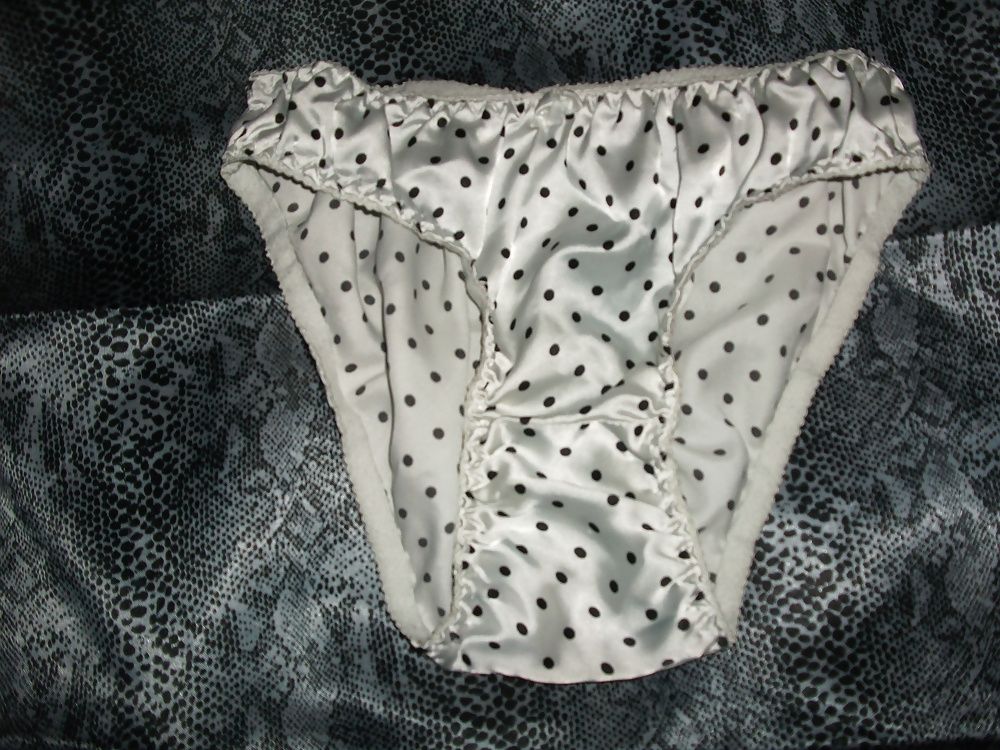 A selection of my wife's silky satin panties #45