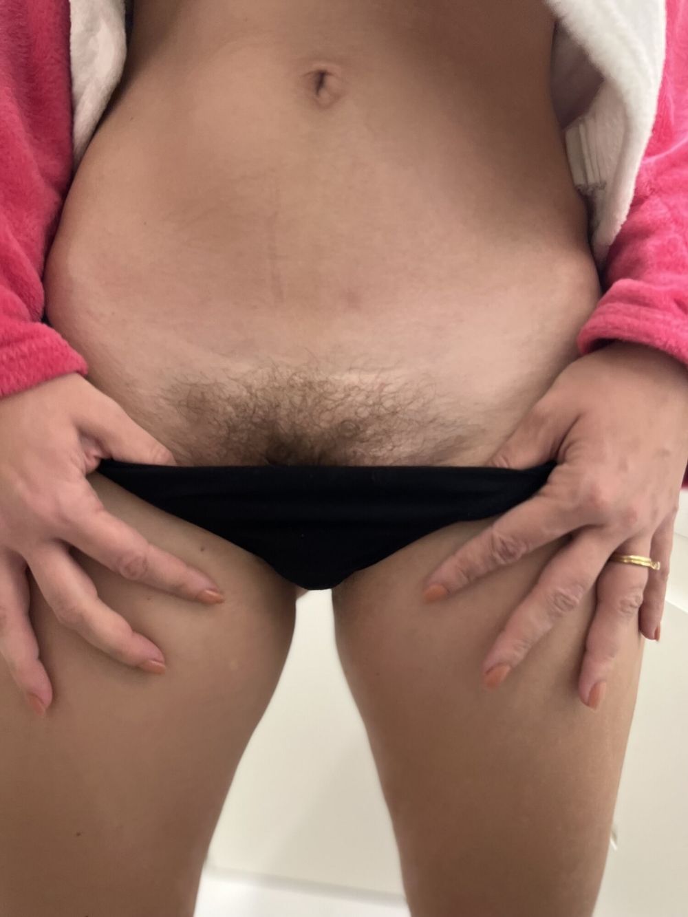 Wife exposed, hairy amateur wife posing and teasing 