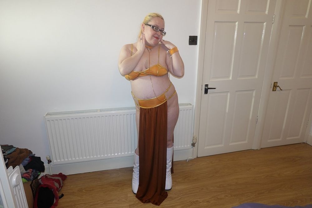 Star Wars Princess Leia Slave Girl cosplay  #9