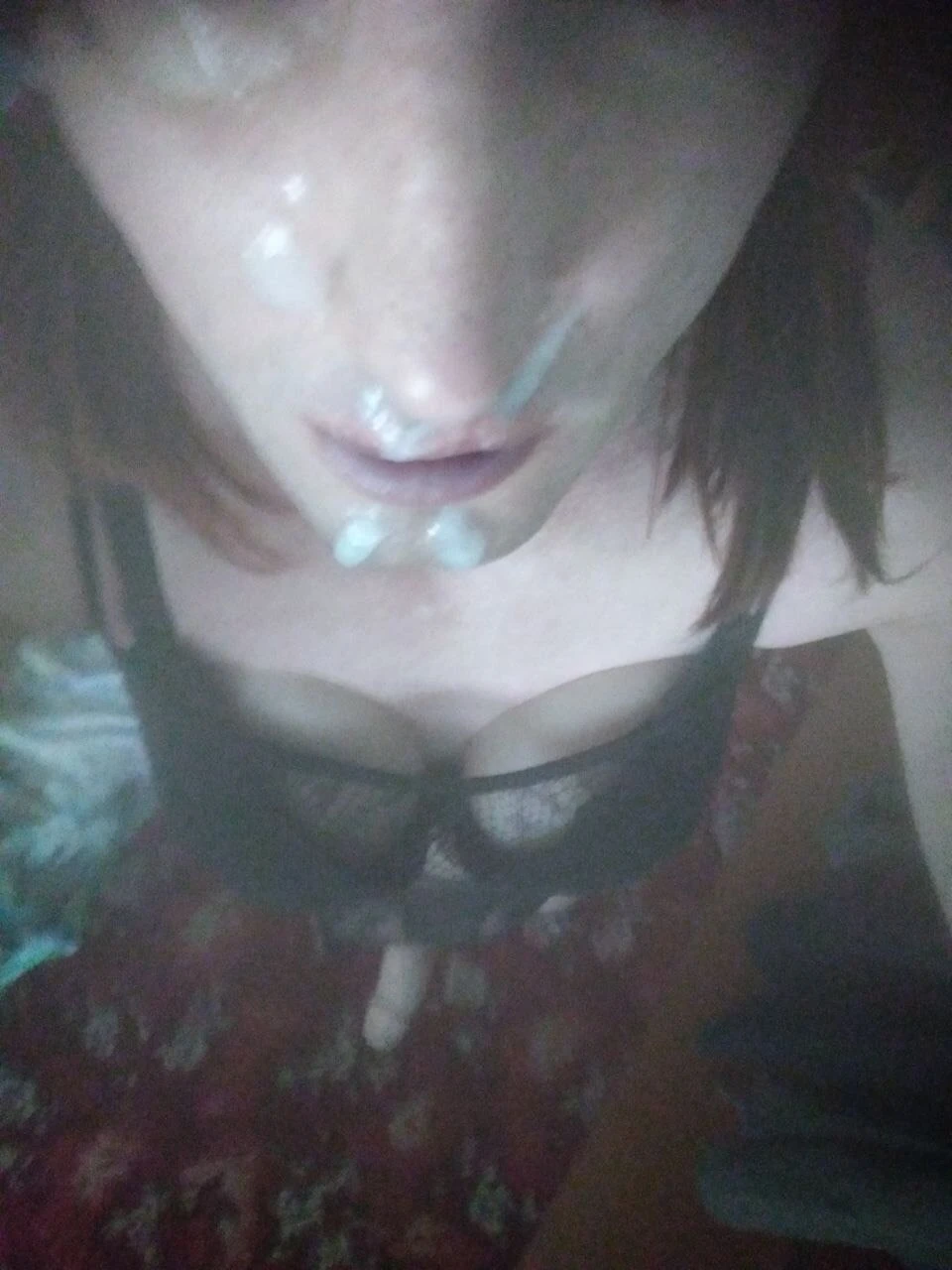 Cum on my face and chest #2