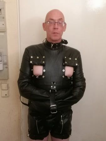Leather Strauthjacket