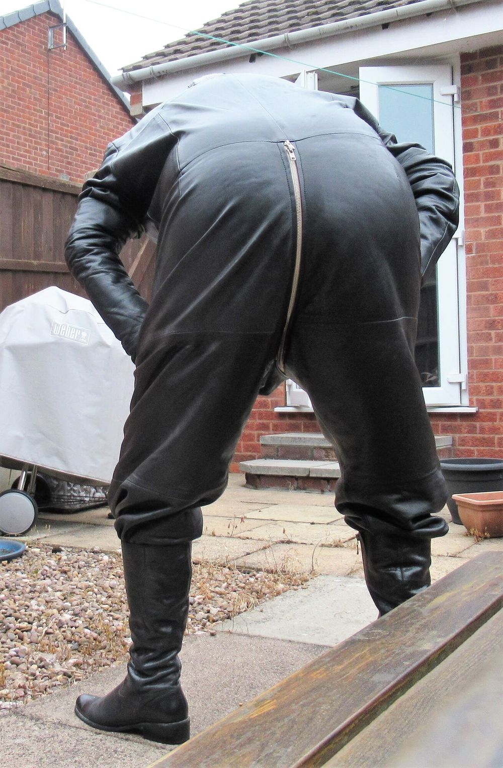 Full leather with hood #7