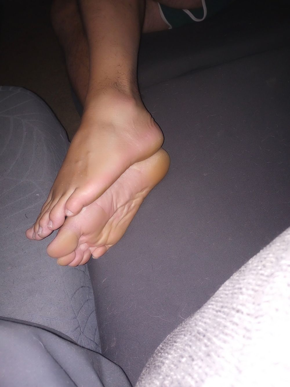 Sleepy feet soles and toes