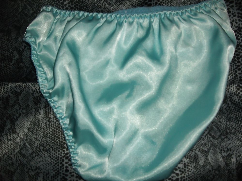 A selection of my wife's silky satin panties #54