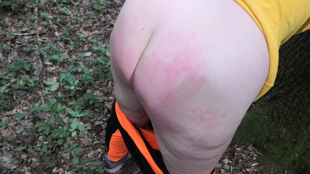 Ass Flogging in the woods #11