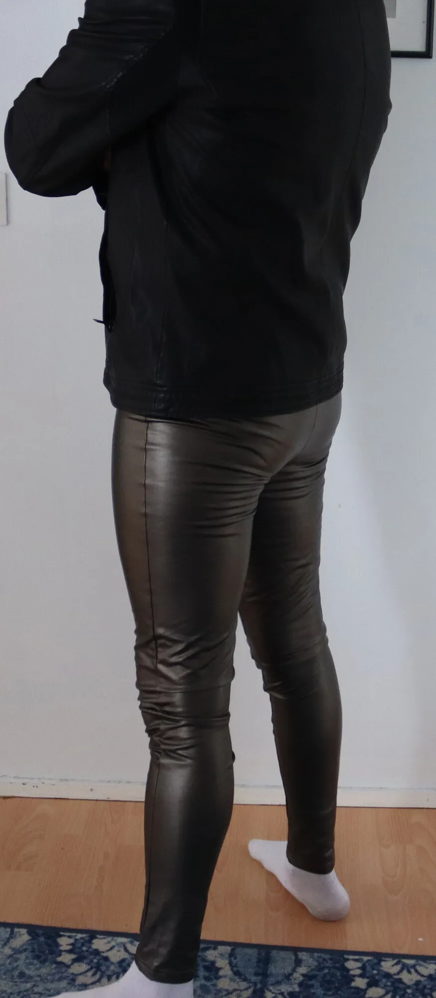 Leather pants and jacket