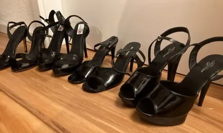 some of our high heels         