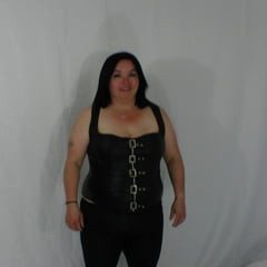 Sexy BBW Black Pants and Corset