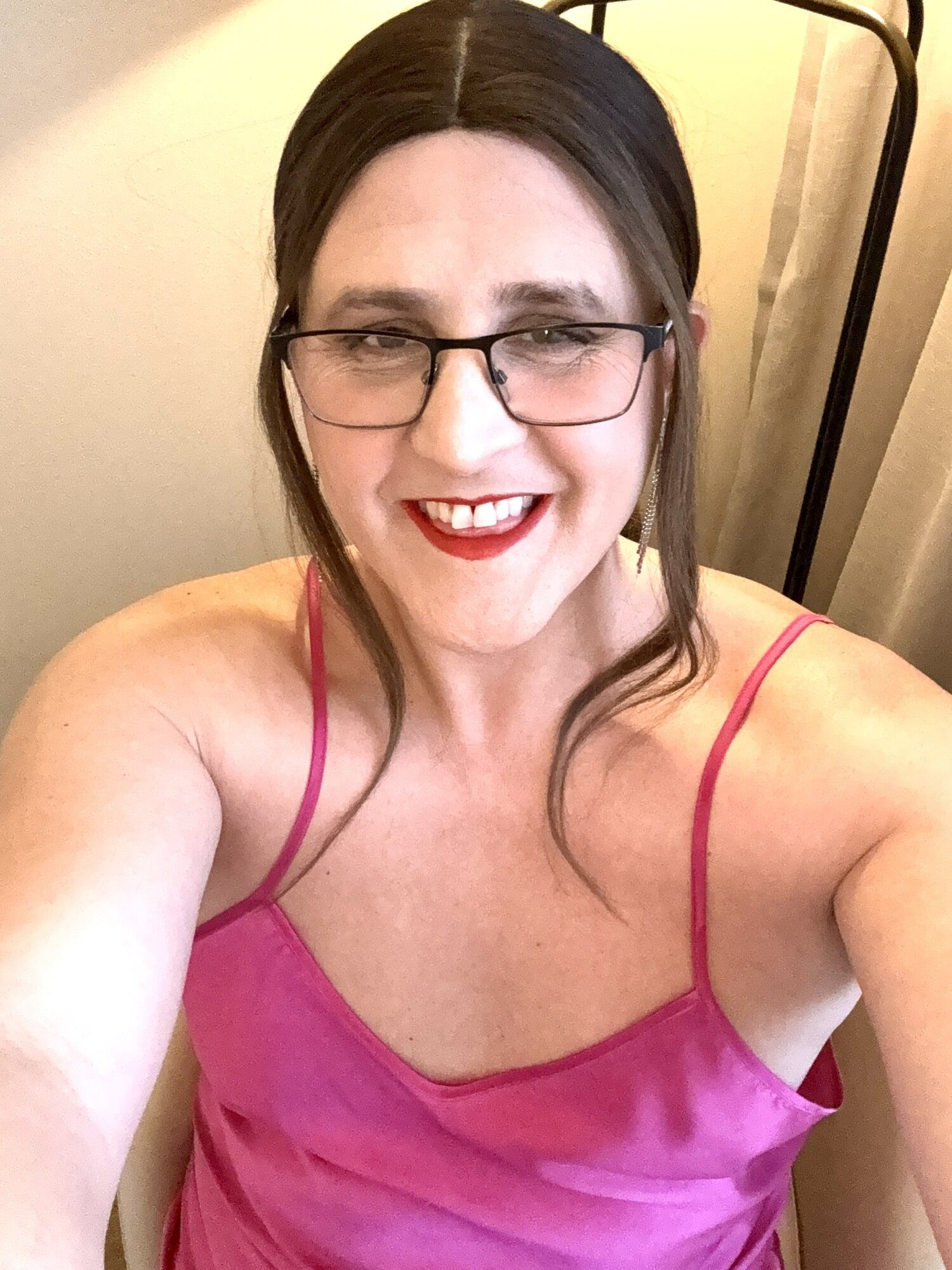 Pink Satin Nightie  #23