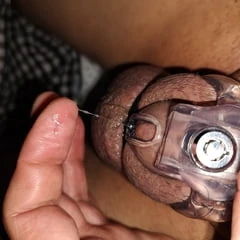 My tiny clitty locked up 