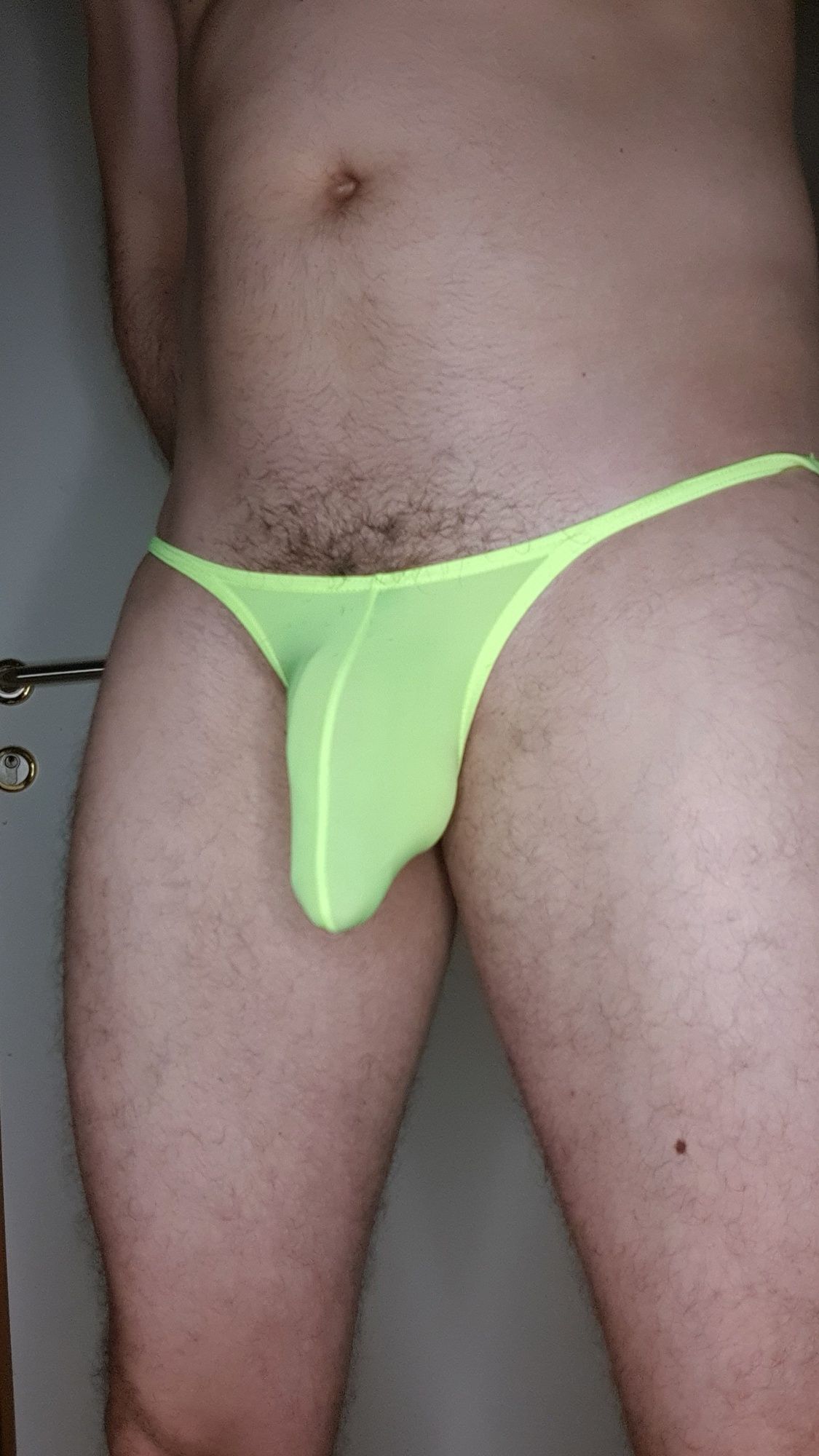 Oiled Bulge in yellow briefs #31