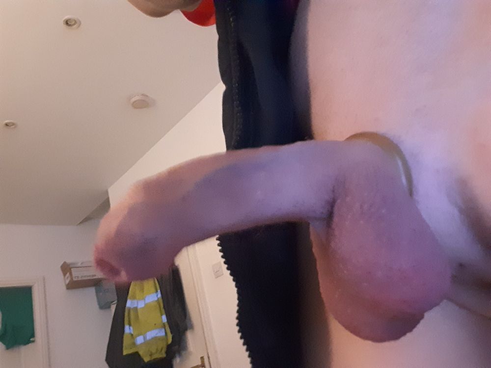 Hung Nudechav twink shows his cock in cock ring #5