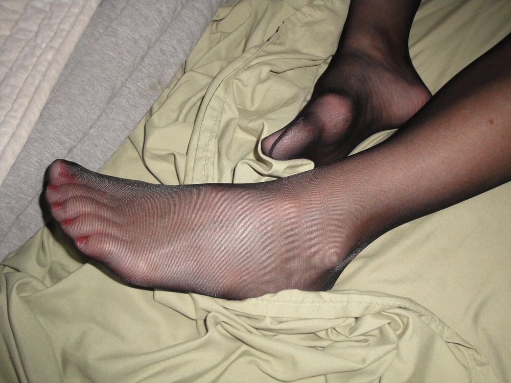 Black Pantyhose Feet #5