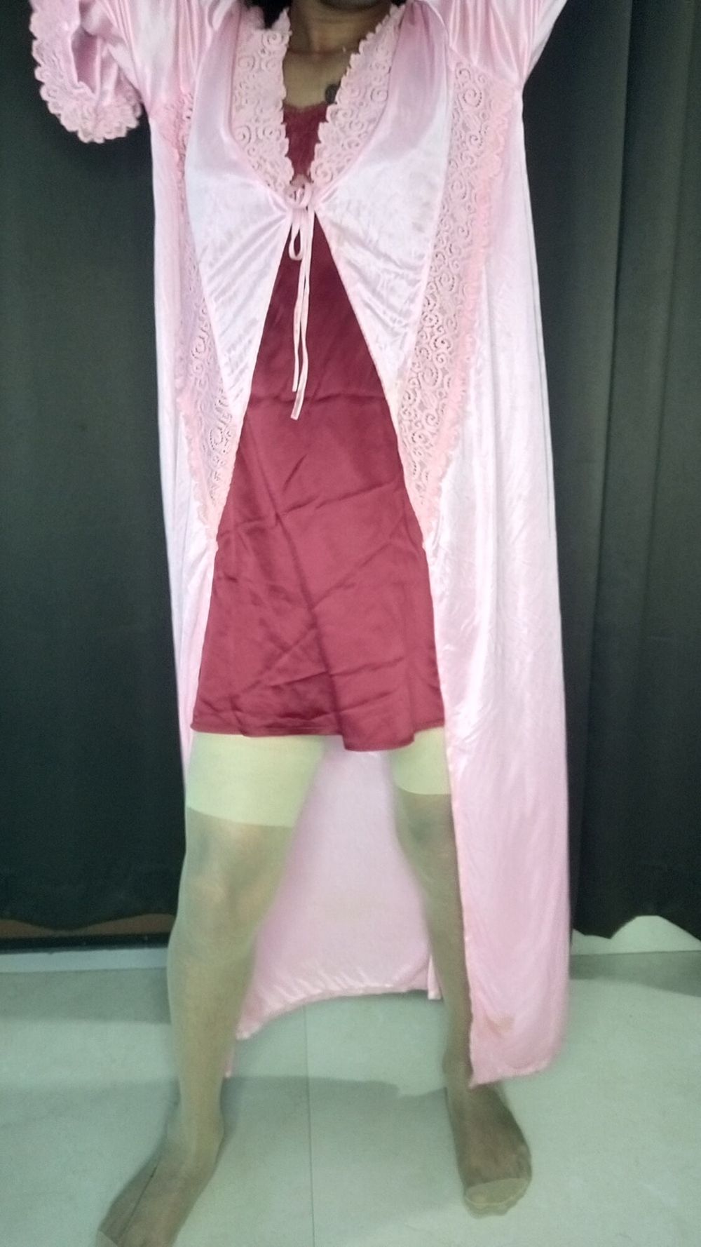 My sexy satin nighty #7