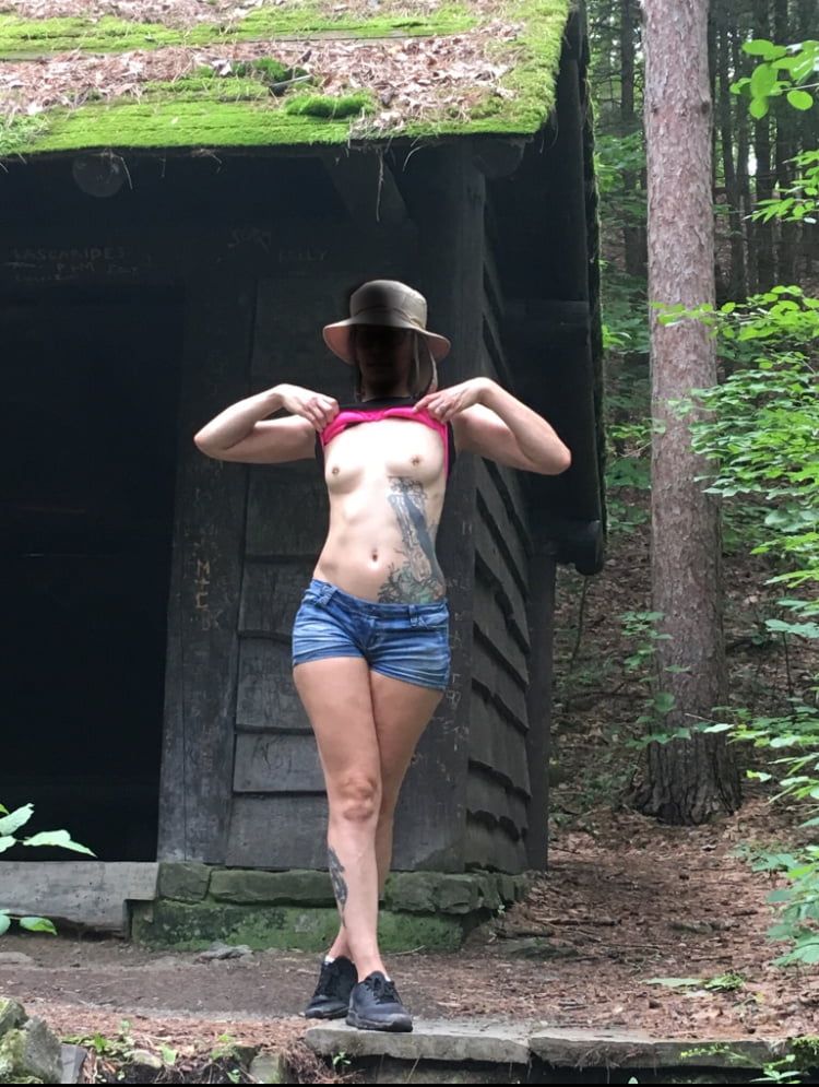 Slut wife hiking  #5